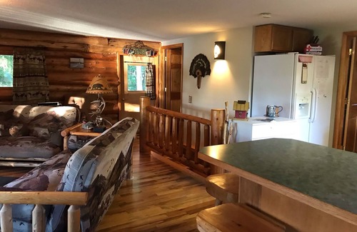 Minong Cabin | Log Home on Leader Lake- Quiet and Beautiful Sand Bottom Lake, Swim Fish Paddle
