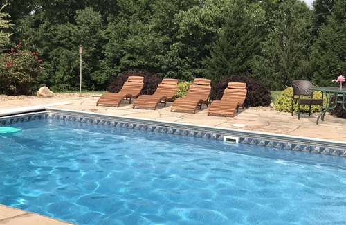 Saint Mary Cabin | Log Lodge - Secluded - Private Pool - Game Room - WiFi - 1 Hr South of St.Louis
