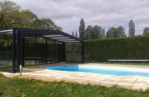 Quimperle Villa | Longère with heated indoor pool on 18 ha estate with animals