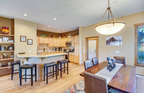 Steamboat Springs House | Lots of Light -Great Deck with Lounge Furniture & Firepit - Private Garage bring Bikes