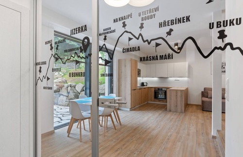 Janov nad Nisou Apartment | Lovely apartment for 4 guests with WIFI, TV, terrace and parking