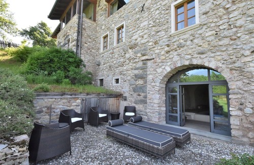 Comano Terme Apartment | Lovely apartment for 4 people with WIFI, private pool, TV, patio and pets allowed