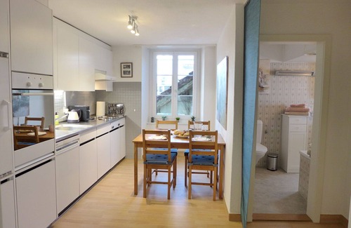 Unterseen Apartment | Lovely apartment for 4 guests with WIFI, TV and patio