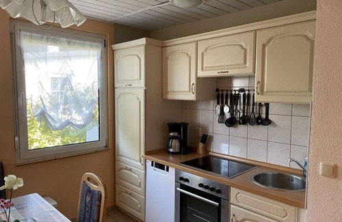 Dobbertin House | Lovely apartment in villa for 4 people with TV, terrace and pets allowed