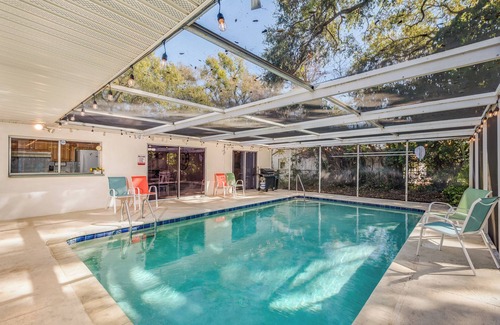 Clearwater House | Lovely home! HEATED pool, firepit, 2 King beds ~ 15 mins to Clearwater Beach!