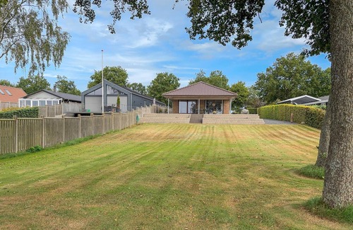 Sunds House | Lovely home in Sunds with house sea view