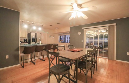 Wetmore House | Low Cleaning Fee! 5 BR Family Friendly Oasis with Private Pool & spa.