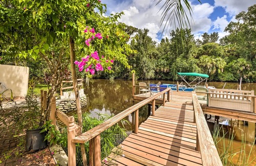 Bloomingdale House | Lush Riverfront Escape w/Private Boat Dock!