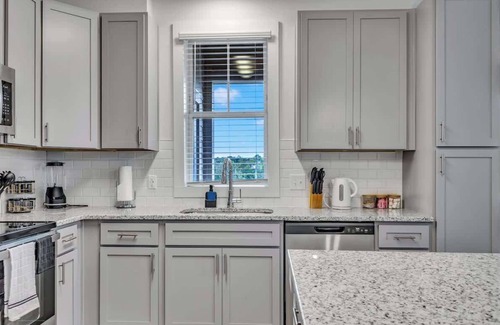 Hayes Apartment | Luxe King 2BR Suite Mins to Downtown Durham!