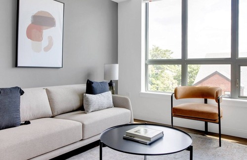 Newtonville Apartment | Luxe Newton 1BR w/ W/D, nr Newtonville Train, by Blueground