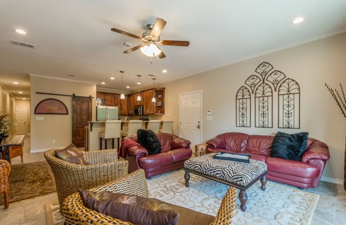 New Braunfels Condo | LUXE RIVERFRONT nCONDOnon the Guadalupe RivernMid-Term Rental Allowed n30+ daysn