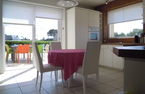 Santec Villa | Luxurious villa, breathtaking sea view, 10 meters from the beach, 5 bedrooms, 10 people