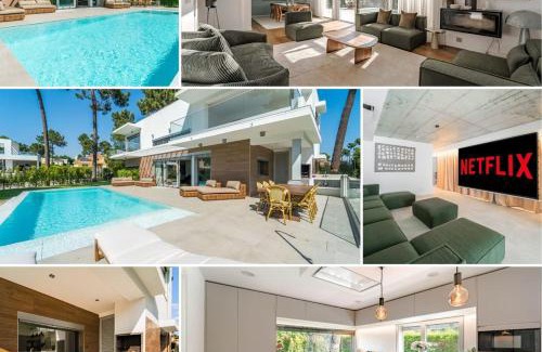Charneca de Caparica e Sobreda Villa | Luxury 4BR Villa w/Pool & Cinema Golf | By Airnest