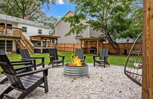 Cape Saint Claire House | Luxury Annapolis Oasis: Hot Tub, Fire Pit, Fully Fenced, Pet Friendly
