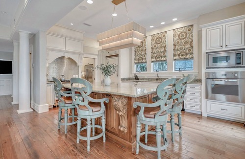 East Beach House | Luxury Beachfront Home with Guesthouse, Heated Pool & Spa, Putting Green, East Beach Oasis!