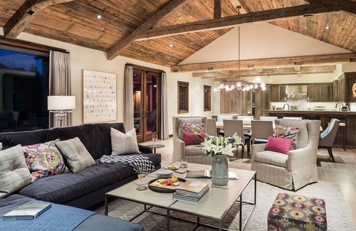 Teton Village Villa | Luxury cabin in Teton Village with ski slope views