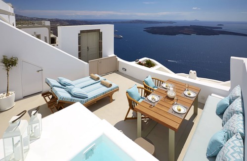 Imerovigli House | Luxury Cave Suite, Caldera View, Outdoor heated Jacuzzi