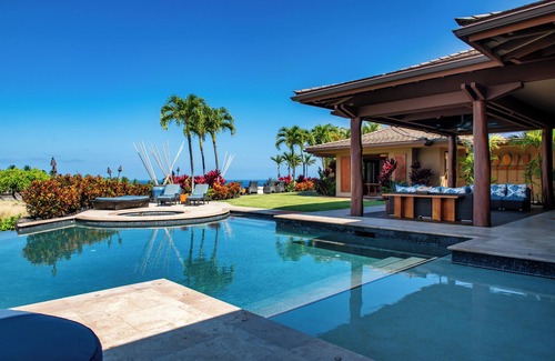 Kaupulehu House | Luxury Estate at Hualalai Resort -Sweeping Ocean and Golf Course Views