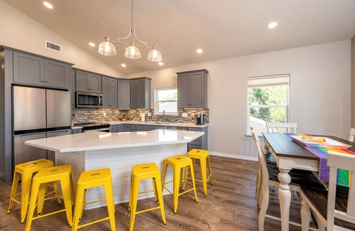 Cedar Lane House | Luxury Home on Caney Creek w/Pool & Hot Tub!