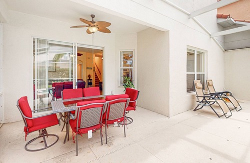 Tuscan Hills House | Luxury home with enclosed pool, on-site tennis, gym, & private W/D