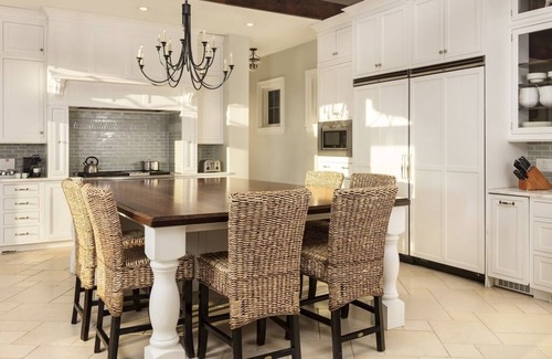 New Buffalo House | Luxury home with infinity pool overlooking Lake Michigan, outside turf play area