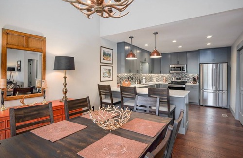 Sapphire House | Luxury Lakefront Gem with vibrant fall foliage and panoramic lake views