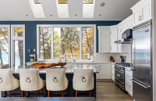 Fennville House | Luxury Lakeside Stunner w/Beach, Firepit, Games