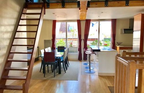 Quartier du Petit-Montrouge Apartment | Luxury Penthouse, 7 guests, A/C, serviced, Art, Spa