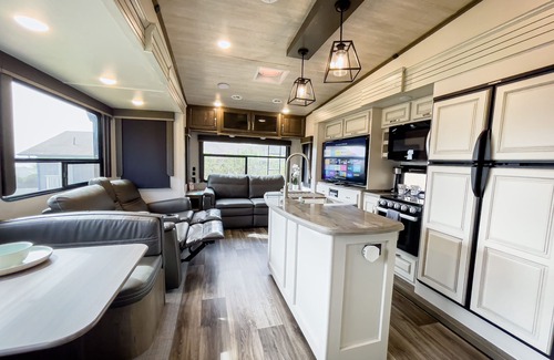 Smith River House | Luxury RV, with ocean views of the Mouth Of Smith River. Indoor heated pool.