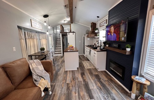 La Hacienda Estates Cabin | Luxury tiny cabin Pool & Hot tub minutes from Lake Travis and Lake Austin.