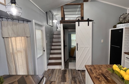La Hacienda Estates Cabin | Luxury tiny cabin Pool & Hot tub minutes from Lake Travis and Lake Austin.