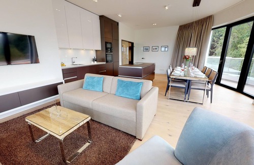Timmendorfer Strand Apartment | Luxury vacation penthouse 4.05 with sauna and huge roof terrace in beach location