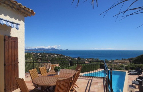 Les Issambres Villa | Luxury villa, heated pool, panoramic sea view, air conditionin
