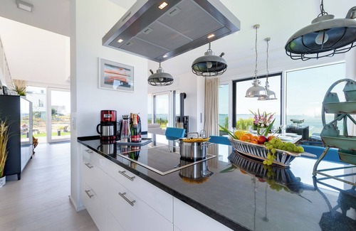 Olpenitz House | Luxury villa "Lighthouse" on the waterfront with garden, roof terrace, sauna and sea view