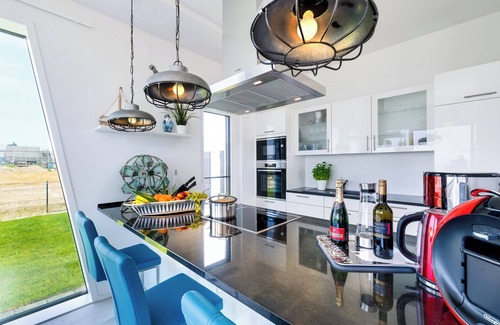 Olpenitz House | Luxury villa "Lighthouse" on the waterfront with garden, roof terrace, sauna and sea view