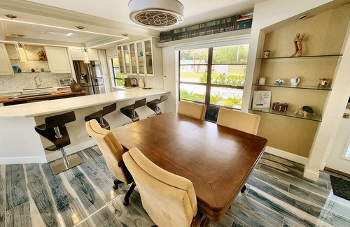 Florida North Atlantic Coast House | Luxury Waterfront 3/3 Pool,Hot Tub,Kayak,BoatDock. 5 Min to Beach,Stadium
