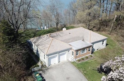 Ashtabula House | LUXURY WATERFRONT HOME w/PRIVATE BEACH w/BBQ PATIO