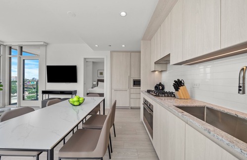 West Loop Apartment | Luxury West Loop Stay: Modern Suites w/Balcony, Resort Amenities & City Views