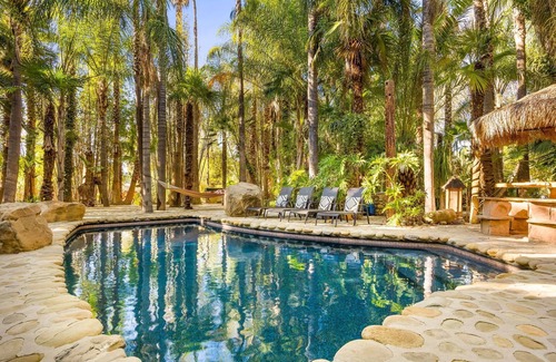 Ojai House | Magical Jungle with Pool, Spa 2 Outdoor Fireplaces ,Yoga studio, 4 acres