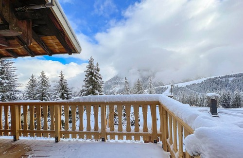 Courchevel Ski Chalet | Mazot dans les sapins skis aux pieds