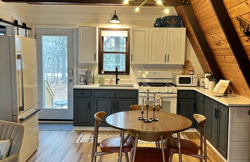 Johannesburg Ski Chalet | MCM A-frame: HOT TUB; Lake; Ski; Snowmobile; Fireplace; Nature; Cozy Getaway