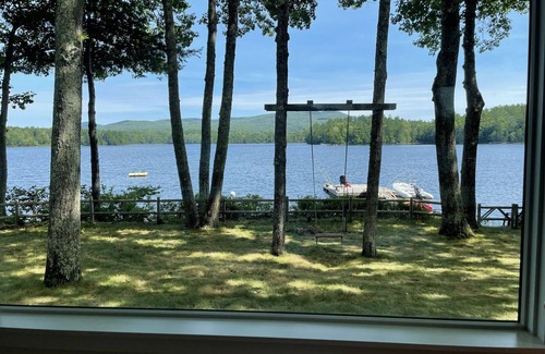 Camden Cottage | Megunticook Lake cottage with stunning views of Mount Megunticook