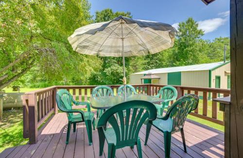 Mio House | Michigan Cabin with On-Site Fishing Pond and Deck
