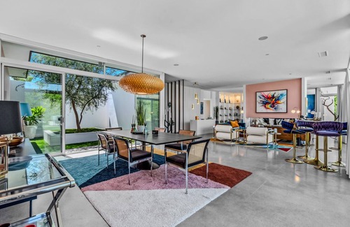 Magnesia Falls Cove House | Mid Centry Modern Retreat w/Mt Views & Stunning Pool/Spa close to Palm Springs!