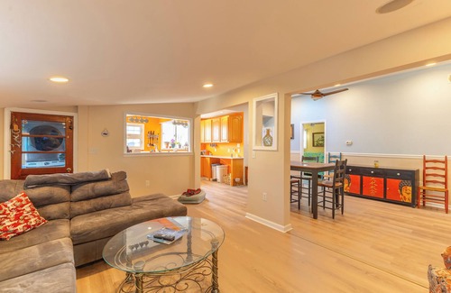 Beach Haven West House | Minutes to Ocean! 3-bedroom waterfront Boho Beach Bungalow with AC,WIFI,Bar Shed