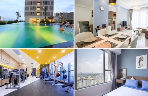 Bach Dang Riverside Apartment | Mix 2 Luxury High-view Flats Near Saigon's Center with Free Pool, Gym, Internet