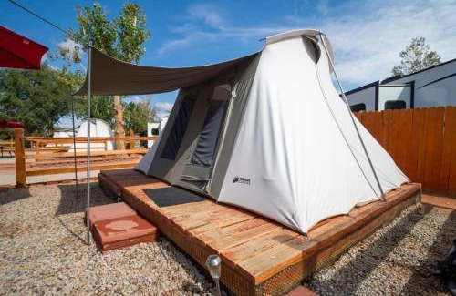 Moab South Valley House | Moab RV Resort Glamping Setup Tent OK-T3