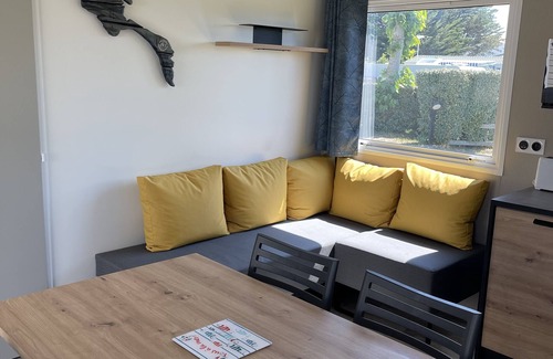 La Gueriniere House | Mobile home 6 persons in 5* campsite, NOIRMOUTIER direct access to the beach