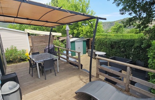 Chassagnes House | Mobilehome TAOS air-conditioned 4 to 6 persons in South ARDECHE, 4 stars campsite