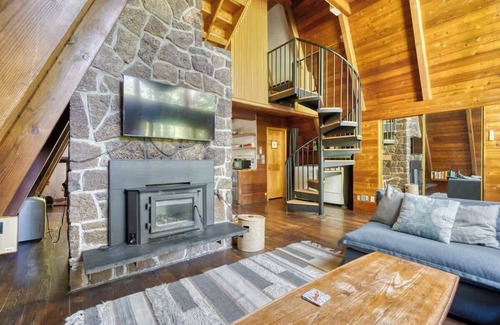 Mount Hood Village Cabin | Modern A-Frame Hot Tub Forest Escape